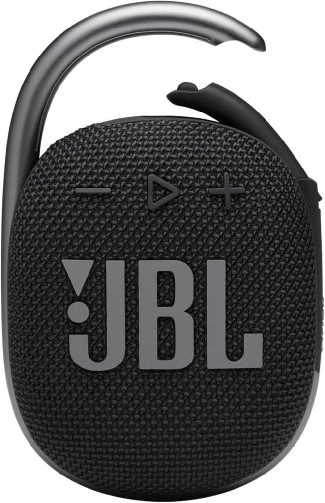 JBL Clip 4: Portable Speaker with Bluetooth, Built-in Battery, Waterproof and Dustproof Feature - Black (JBLCLIP4BLKAM)